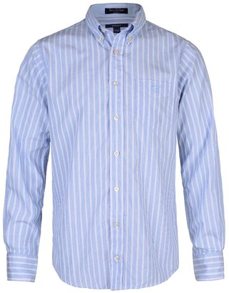 Gant Boys Blue Striped Poplin Shirt