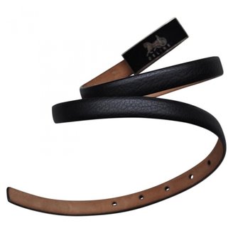 Celine Black Leather Belt