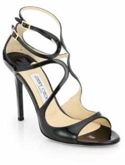 Jimmy Choo Lang Strappy Patent Leather Sandals