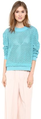 Thakoon Lace Eyelet Pullover