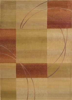 Sphinx by Oriental Weavers 748679168330 Generations 2.25 ft. x 7.5 ft. Contemporary Rug - Beige and Rust
