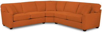 Asstd National Brand Fabric Possibilities Sharkfin-Arm 3-pc. Left-Arm Loveseat Sectional with Sleeper