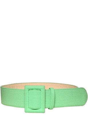 Fausto Puglisi Wool Jersey On Leather Belt