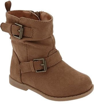 Old Navy Sueded Buckle Boots for Baby