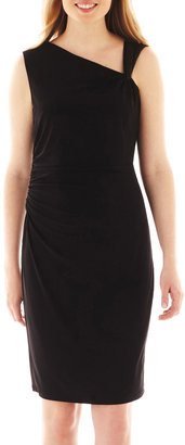 Evan Picone BLACK LABEL BY EVAN-PICONE Black Label by Evan-Picone Sleeveless Asymmetrical Dress