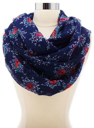 Charlotte Russe Floral Print Infinity Scarf