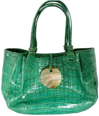 Nancy Gonzalez Green Exotic leathers Handbag