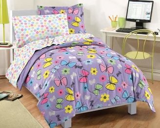 Factory Dream Sweet Butterfly Ultra Soft Microfiber Girls Comforter Set