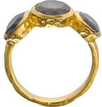 Trilogy Pip Portley Gold Plated Labrodorite Ring.