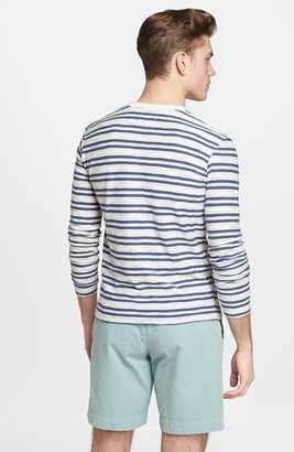 Billy Reid Slub Stripe Long Sleeve T-Shirt