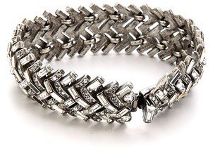 Ben-Amun Crystal Woven Bracelet