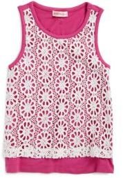 Design History Toddler's & Little Girl's Lace Tank Top
