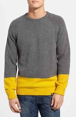 Diesel 'Kodiom' Raglan Colorblock Crewneck Sweater