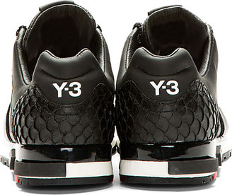 Y-3 Black Low-Top Vern Sneakers