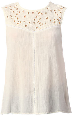 LTB Sleeveless tops - sarner blouse - White / Ecru white