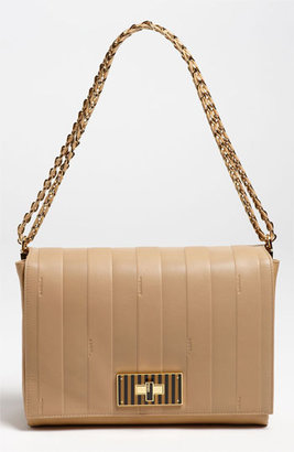 Fendi 'Paris Pequin - Large' Leather Shoulder Bag