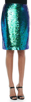 Shoshanna Alycia Sequined Pencil Skirt