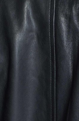 Bernardo Front Zip Leather Scuba Jacket