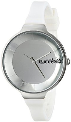 RumbaTime Women's Orchard Mirror Silver Snow Patrol Analog Display Japanese Quartz White Watch