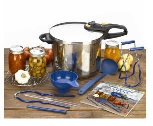 Fagor Pressure Cooker with Home Canning Kit, 10 Piece Set.