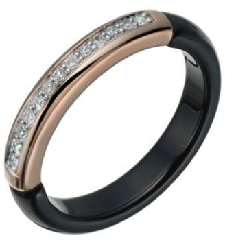 Amanda Wakeley black ceramic & diamond ring