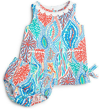 Lilly Pulitzer Infant's Leaf Print Dress & Bloomer Set