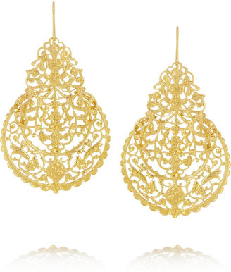 Ileana Makri IAM by Antoinette gold-plated earrings