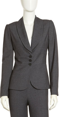Neiman Marcus Birdseye Jacket, Charcoal