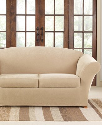 Sure Fit Stretch Pique 2 Cushion Loveseat Slipcover