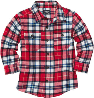 Osh Kosh Button-Front Plaid Flannel Shirt
