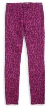Joe's Jeans Girl's Leopard-Print Denim Leggings