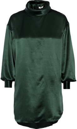 Issa Jenny oversized silk-satin blouse