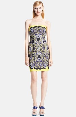 Lanvin Strapless Techno Piqué Bustier Dress