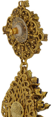 Erickson Beamon Queen Bee gold-plated Swarovski crystal earrings
