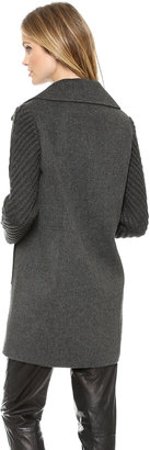 Vince Sweater Sleeve Coat