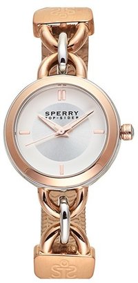 Sperry 'Lexington' Leather Strap Watch, 28mm