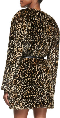 Nina Ricci Leopard-Print Faux-Fur Jacket