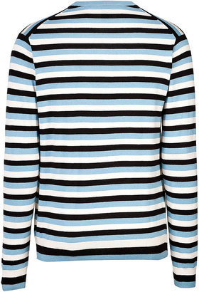 Marc by Marc Jacobs Silk-Cotton-Cashmere Striped Pullover