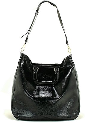 Orla Kiely Soft Patent Leather Burdock Bag - Black