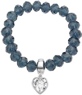 Swarovski Fiorelli Bead Heart Bracelet With Elements