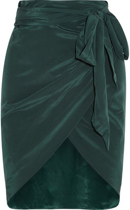 Isabel Marant Sonny silk wrap mini skirt