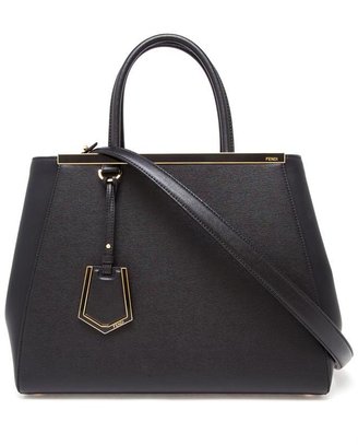 Fendi 2Jours Leather Grained Shopper Bag
