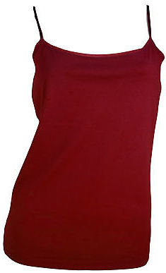 Ann Taylor Sheer Ribbon Trim Camisole Adjustable Shirt Cotton Stretch Tank Top