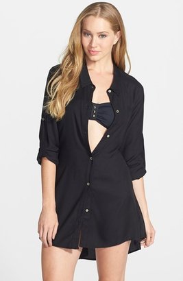 Vince Camuto Shirttail Cover-Up Dress