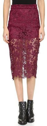 re:named Lace Pencil Skirt