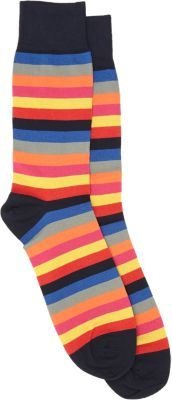 Corgi Multicolor-Stripe Mid-Calf Sock