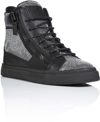 Giuseppe Zanotti Leather High-Top Disco Sneakers