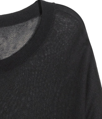 H&M Fine-knit Sweater - Black - Ladies
