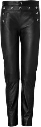 McQ Leather Pants in Black