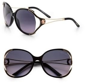 Roberto Cavalli Clerodendro Round Oversized Sunglasses